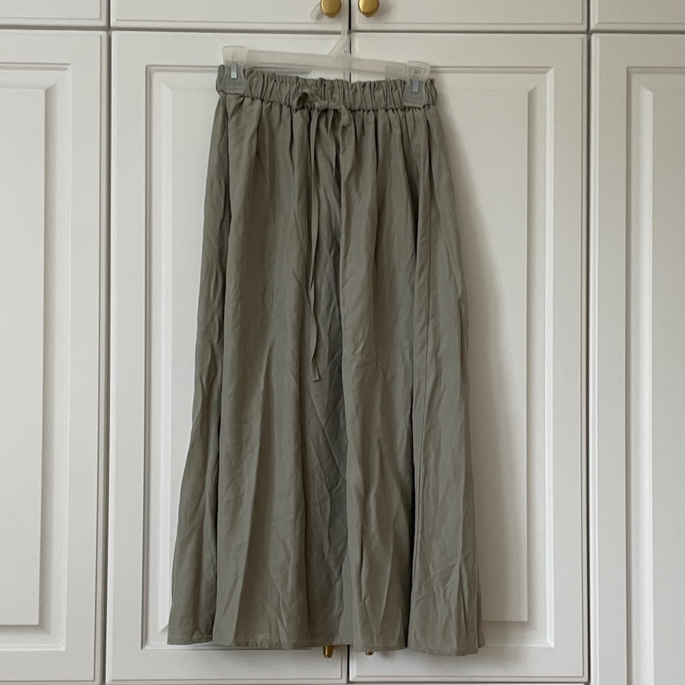 Elegant mint green maxi Women's Skirt
